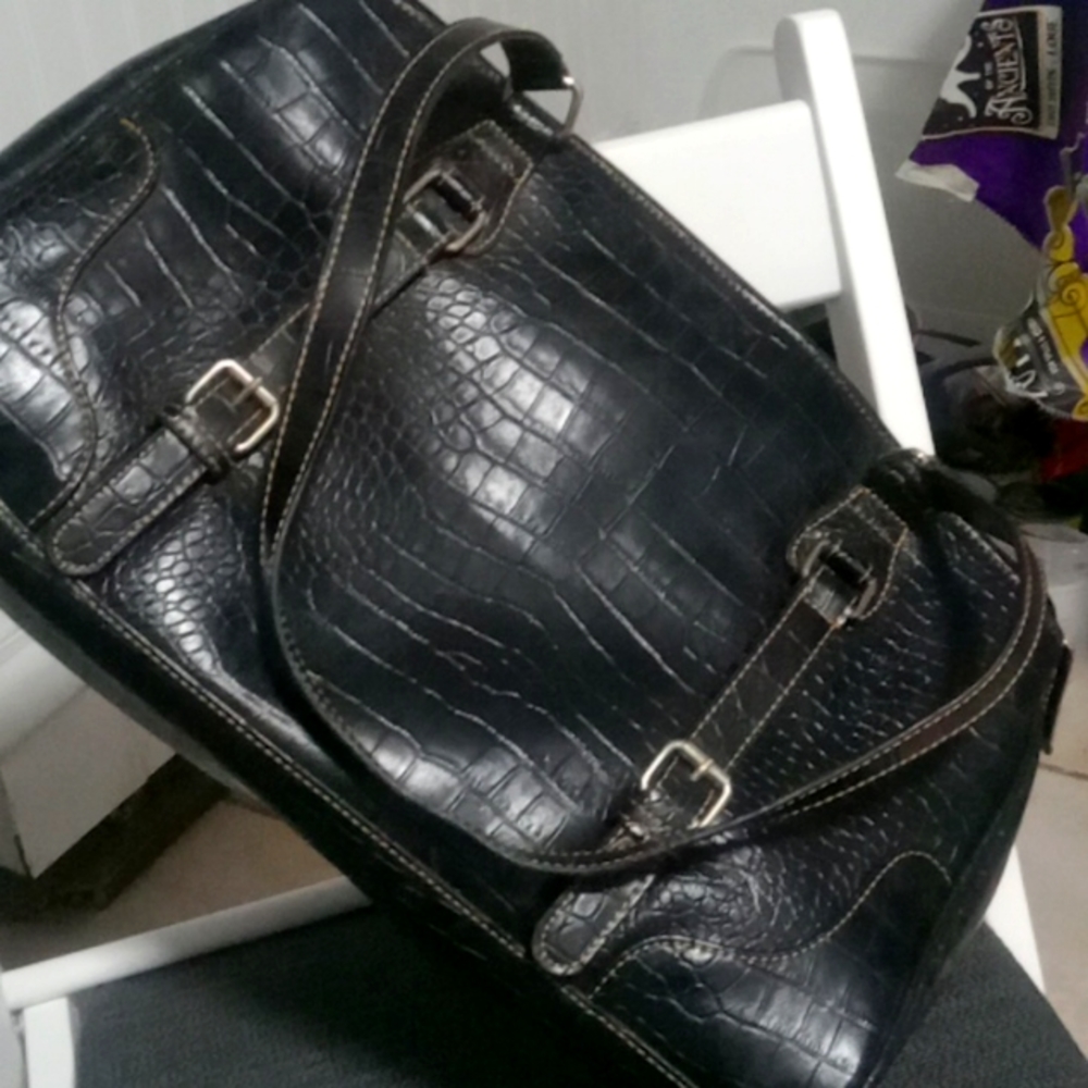 Black allegator bag